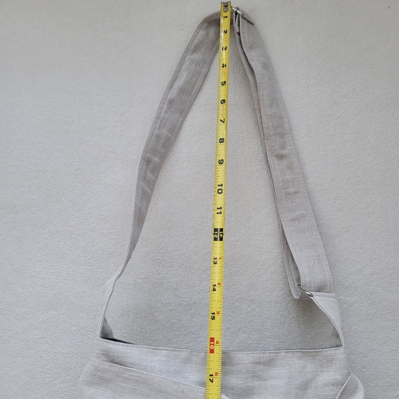 TippyThai | Cotton Twill Crossbody / Shoulder Bag NWOT natural color w/Bow - Picture 5 of 16